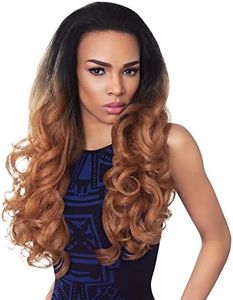 Outre Synthetic Hair Half Wig Quick Weave Stunna (1B)