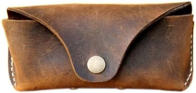 Genuine Leather Vintage cowhide Eyeglass Case Vintage Personality Handmade Glasses Case Eyewear Protective Holder