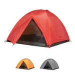 TETON Sports Mountain Ultra Tent; 3 Person Backpacking Dome Tent for Camping; Red