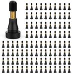 100PCS TR600HP Tire Valve Stems, High Pressure Brass Rubber Snap-in Tire Wheel Valve Stem for Most Car Auto Tires