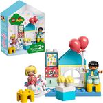 LEGO 10925 DUPLO Town Playroom Playable Dolls House Box for Toddlers 2+ Year Old, Large Bricks Learning Toy