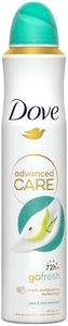 Dove Advanced Care Go Fresh Pear & Aloe Vera Scent Anti-perspirant Deodorant Spray with Triple Moisturising technology aerosol for 72 hours of protection 200 ml