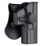 G19 Holster OWB, Outside The Waistband Concealed Carry Paddle Holster Fit G19 G23 G32 Gen 1 2 3 4 5, G-lock19X, Tactical Polymer Pistol Gun Holster with 360° Adjustable-RH