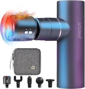 arboleaf Mini Massage Gun – Heat & Cold Therapy Handheld Massager