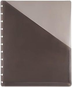 TUL Custom Note-Taking System Discbound Pocket Dividers, 8 1/2" x 11", Letter Size, Gray, Pack of 2