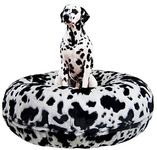 Bessie and Barnie Bagel Dog Bed - Extra Plush Faux Fur Dog Bean Bed - Circle Dog Bed - Waterproof Lining and Removable Washable Cover - Calming Dog Bed - Multiple Sizes & Colors Available