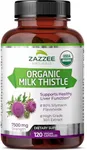 Zazzee USDA Organic Milk Thistle 30