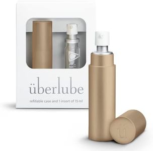 Überlube Silicone Lubricant Travel Tube | Latex-Safe Silicone Lube Personal Lubrication | Unscented Sex Lube for Couples, Flavorless, Zero Residue, Works Underwater - Bronze Gold 15ml