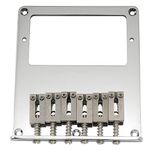 Musiclily Pro 54mm Humbucker Telecaster Bridge with 6 Stainless Steel Saddle for Tele Style Electric Guitar, Chrome