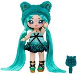 Na Na Na Surprise Sweetest Gems Series - Emery Moss - 7.5"/19cm Soft Fashion Doll Emerald Birthstone-Inspired with Teal Hair, Smocked Satin Dress, Beanie & Brush - Collectible - for Kids from 5