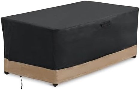 Stanbroil 60 Inch Rectangle Fire Pit Cover for Outdoor Patio Gas Fire Table, Water Resistant Outdoor Patio Fire Pit Cover, Black,(60L x 38W x 24H)