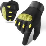 Cierto Motorcycle Gloves for Men and Women: Touch Screen Tactical Glove with Full Finger Breathable Hard Knuckle and Adjustable Wrist for BMX ATV MTB Riding, Motocross, Road Racing, Cycling, Climbing