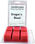 Candlecopia Dragon's Blood 6.4 oz Scented Wax Melts - A potent and earthy fragrance infused with cedarwood, orange and patchouli essential oils - 2-Pack of naturally strong scented soy wax cubes throw 50+ hours of fragrance when melted in Scentsy®, Yankee Candle® or standard electric tart warmer