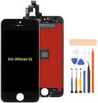 A-MIND for iPhone 5s/SE 2016(Not for SE 2020/2022) 4 inch LCD Display Touch Screen Glass Digitizer (Model A1533, A1530, A1528, A1518, A1457, A1453) Assembly with Repair Tool Kits +(Black)