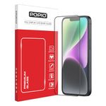 POPIO Military-Grade Gorilla Tempered Glass For iPhone 13/13 Pro / 14 / 16e / 17e | 9H Hardness, Edge-to-Edge, Bubble-Free