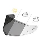 Puentemys CWR-F2 Photochromic Shield Helmet Visor Replacement for RF-1400, Z8, NXR2 Motorcycle Helmets (Clear to Smoke) (CWR-F2)