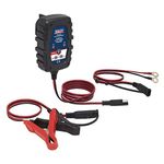 Sealey Compact Smart Trickle Charger & Maintainer 1A 6/12V - AUTOCHARGE100HF, Black