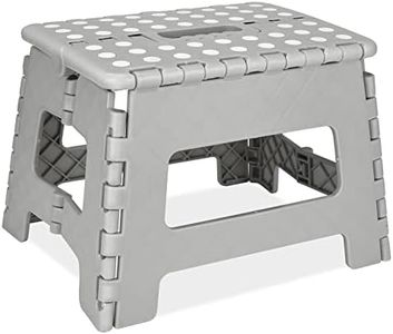 Step Stool Folding Step Stool | Lightweight & Sturdy Stepping Stool for Adults and Teens | Convenient One-Hand Operation Stool with Anti-Slip Surface & Rubber Feet, by Simplized