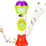 ThinkMax Microphone Toy, Voice Changing and Recording Microphone, Early Educational Music Toy for Kids and Children (Green)