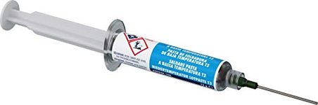 MG Chemicals 4902P Sn42Bi57Ag1 Low Temperature Solder Paste T3, LEAD FREE, NO CLEAN, 15 Gram Pneumatic Dispenser (Complete with Plunger & Dispensing Tip), 4902P-15G