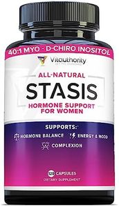 Stasis Estrogen Support Supplement for Women: DIM Supplements with Grape Seed Extract, Folate, Myo-Inositol and D-Chiro Inositol for Estrogen Balance, PCOS, PMS, Perimenopause and Menopause Relief