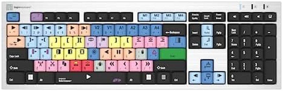 LogicKeyboard keyboard designed for AVID Media Composer compatible with Windows 7-10 -Part: LKBU-MCOM4-AJPU-US