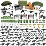 Amarliben Weapon Pack Toys Set for Kids Army Soldier Minifigures Military Guns Gear Equipment Accessories Building Block Compatible with Major Brand