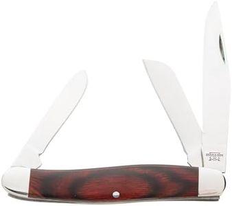 Bear & Son - MANUAL - 2.875" - Clip Point, Pen, Sheepfoot - 440 Stainless Steel - Rosewood - Nickel-Silver Bolsters - 247R