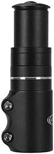 CYSKY Bike Stem Riser 28.6mm Bicycle Fork Stem Extender Aluminium Alloy Adjustable Handlebar Riser Adapter for Mountain Bike, Road Bike, MTB, BMX, Fixie (1-1/8" Black)