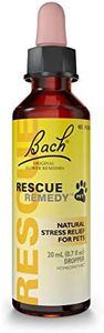 Bach RESCUE Remedy PET Dropper 20mL, Natural Stress Relief, Calming for Dogs, Cats, & Other Pets, Homeopathic Flower Essence, Thunder, Fireworks & Travel, Separation, Sedative-Free