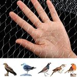 33 x 16 Ft Anti Bird Net for Garden, Reusable Nylon Garden Anti Bird Mesh Netting with 1.1 Inches Mesh, Protect Plant Tree Fruits Vegetable for Birds Pest Control and Animal Fence Barrier Netting