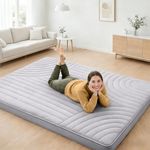 ZonLi Japanese Floor Mattress Futon Mattress Queen Size, Thicken Roll Up Tatami Mat Washable Cover, Portable & Foldable Floor Bed Mattress for Sleeping, Dormitory, Adult Kids