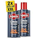 Alpecin Caffeine Natural Hair Shampoo C1 2x 375ml | Against Stronger Thinning and Thicker Hair | | Hair Care for Men Made in Germany