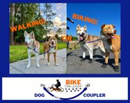 Bike Tow Leash Dog Coupler, Attachment For Second Dog On A Single Bike Tow Leash