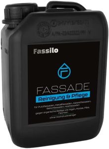 FASSILO Fassadenreiniger - Grünbelagentferner für Putz, Metall, Beton, Holz & Co. - ohne Hochdruckreiniger (10 L)
