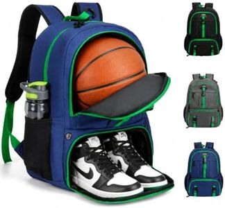 Basketball Backpack with Ball Compartment, Youth Bag with Shoe Storage