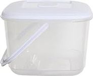 Whitefurze Plastic Food Storage Canister with Handle 6.0L