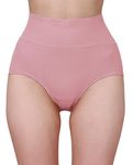 TRENDMALLS Tummy Tucker Women's High Waist with Anti Rolling Strips Shapewear for Women (WU02-Peach-OneSize)