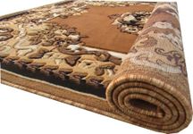 zia carpets Silk Touch Washable Thick Carpet for Living Room/Home Size 5 X 7 Feet