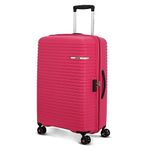 American Tourister Liftoff 79 Cms Large Check-in Polypropylene Hard Sided Double Spinner 4 Wheel Luggage/Trolley Bag/Suitcase (Berry Blast), Pink