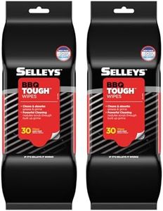 2 X BBQ Tough Wipes Bundle, total 60 Wipes, Cleans and Absorbs oils and grease for Barbeque Grills and kitchens - 250 x 300mm