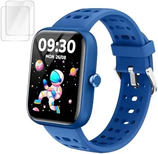 Smart Watch for Kids , 2025 Upgraded 1.83" HD TouchScreen Kids Smart Watch Boys Girls with Sleep Monitor, Heart Rate, Puzzle Games, IP68 Waterproof, Toys Birthday Gifts for Boys Girls Ages 3-16,Blue