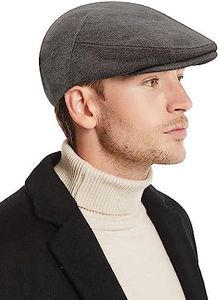 CLAPE Newsboy Beret Ivy Cap Men’s Cotton Flat Cap UPF50+ Duckbill Hat Gatsby Cabbie Caps Irish Hunting Hats