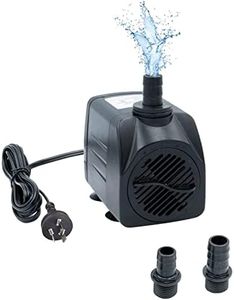 Lvpradior Submersible Pump, 80W Usb Plug Super Silent Water Pump, 3500L/H Small Submersible Pump for Fish Tank, Pond, Aquarium, Fountain, Statue, Hydroponics