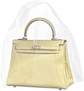 DGAZ Handbag Dust Cover Transparent Visible Waterproof Dust Bag Multiple Sizes Magic Tape Storage Bag Lightweight Organizer(X-Large)