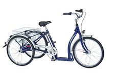 PFIFF Classic Adult Tricycle, 24 inch Wheels, Dark Blue