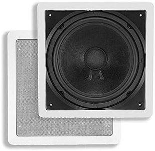 Monoprice In-Wall Passive Subwoofer - 10 Inch (Single) 200 Watts Maximum - Aria Series, (Model: 104928)