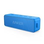 [Upgraded] Anker Soundcore 2 Portable Bluetooth Speaker with 12W Stereo Sound, Bluetooth 5, BassUp, IPX7 Waterproof, 24-Hour Playtime, Wireless Stereo Pairing, Speaker for Home, Outdoors, Travel