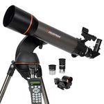 Celestron 22096 NexStar 102SLT Portable Computerised Refractor Telescope - Includes Adjustable Tripod, Fork-Arm Altazimuth Mount, Viewing Accessories and Bonus 'Starry Night' Software, Grey/Black