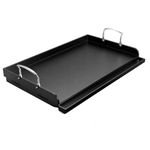 Universal Large Nonstick Griddle for Gas, Electric, and Charcoal Grills - 25" x 16" Flat Top Cooking Insert, Skillet Plate for Camping and Tailgating